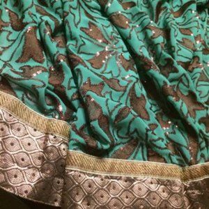 Indian/Bollywood/Pakistani Party Saree, Stitched Blouse
